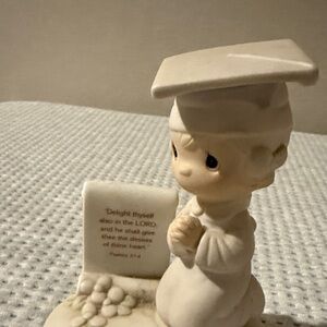 Adorable Cream Graduation Figurine